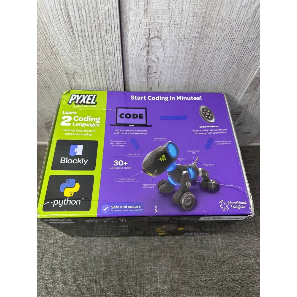 Pyxel Interactive Robotic Dog Toy LED Lights Learning Features & Motion Wheels - Picture 11 of 11